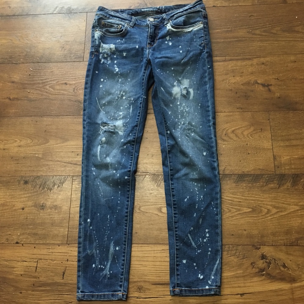 Aeropostale Distressed Jeggings, Size 4 Short, EUC